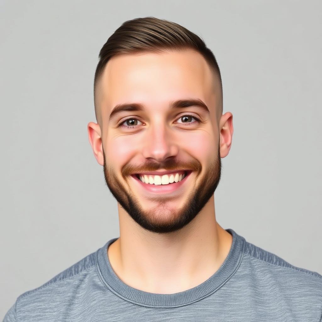 After: a freshly cut and styled look