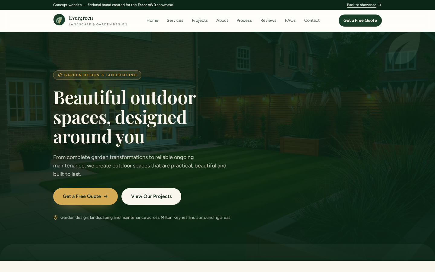 Evergreen Landscape & Garden Design desktop