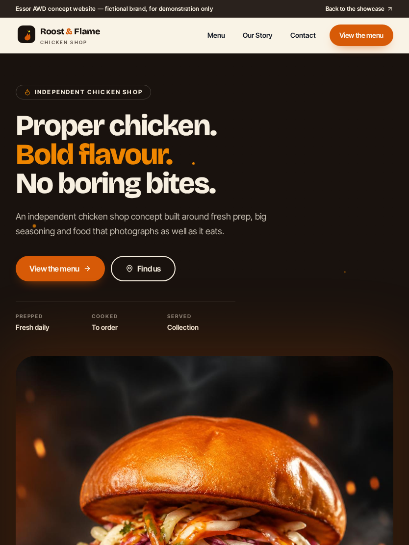 Roost & Flame tablet preview